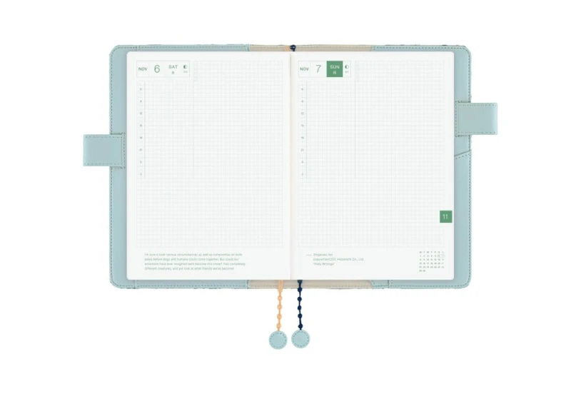 Hobonichi Techo Cousin A5 Cover mina perhonen_ felice (blue) NOTEKA (6).jpg