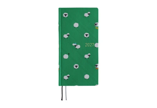 Hobonichi Techo Weeks Mega 2027 Bow & Tie: Sheep Sheep Sheep - kalendarz tygodniowy ENG / Jan Start