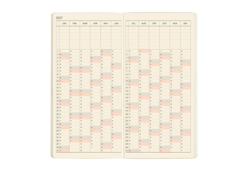 Hobonichi Techo Weeks MEGA 2027 Sneaker_ Mandarin Orange NOTEKA (6).jpg