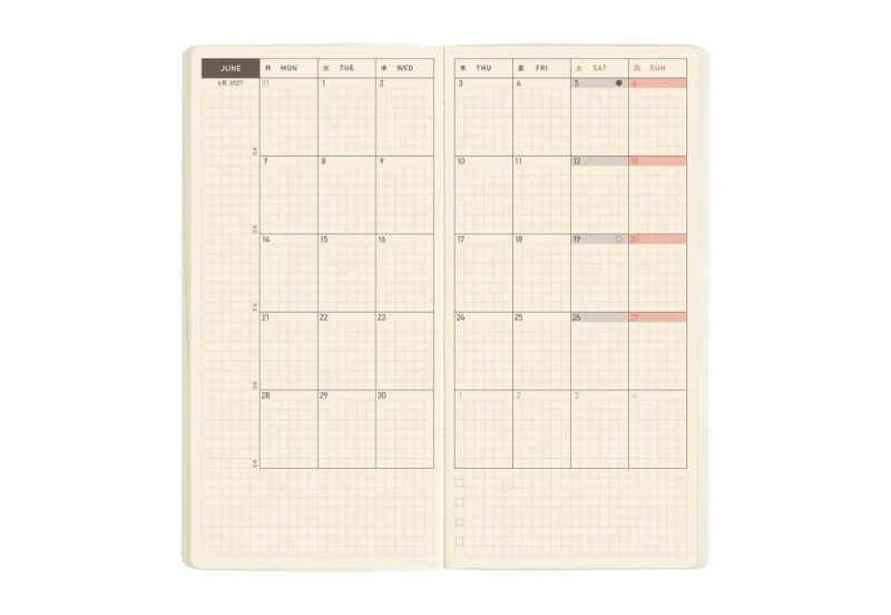 Hobonichi Techo Weeks MEGA 2027 Sneaker_ Lime Green NOTEKA (4).jpg