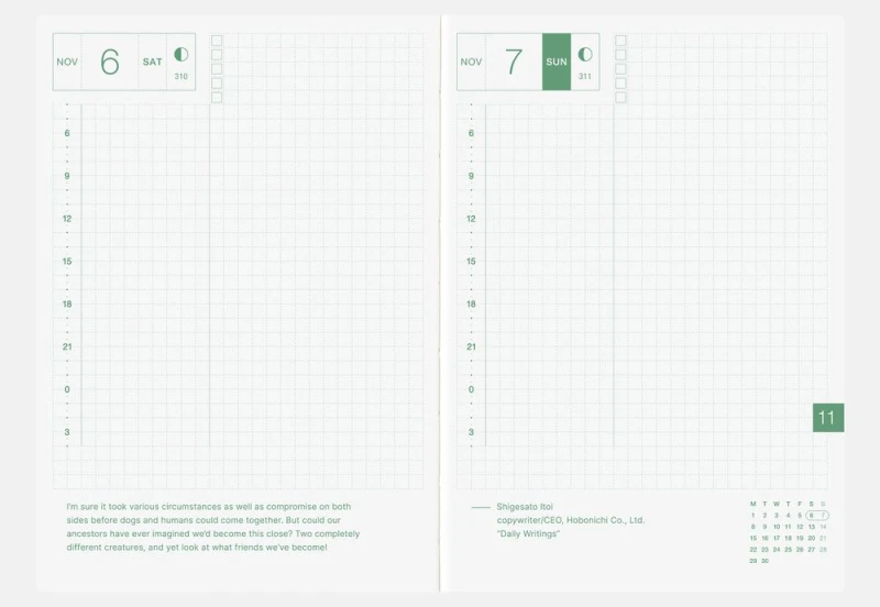 Hobonichi Techo Cousin A6 2027 - kalendarz dzienny ENG _ Jan Start _ Mon Start NOTEKA (4).jpg