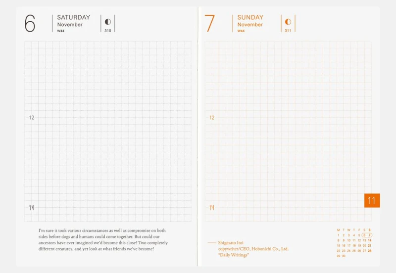 Hobonichi Techo Planner A6 2027 - kalendarz dzienny ENG _ Jan Start _ Mon Start (6).jpg