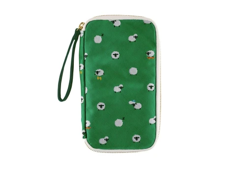 Hobonichi Techo Small Drawer Pouch (Bow & Tie: Sheep Sheep Sheep) - piórnik saszetka