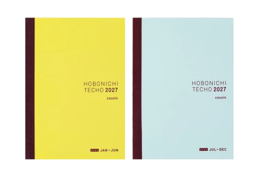 Hobonichi Techo Cousin Avec Books A5 2027 - kalendarz dzienny JP / Jan Start / Mon Start / 2 x 6 months
