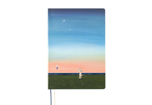Hobonichi Techo HON A5 2027 Hiroko Kubota_ String Telephone Until the Moon is Full NOTEKA.jpg