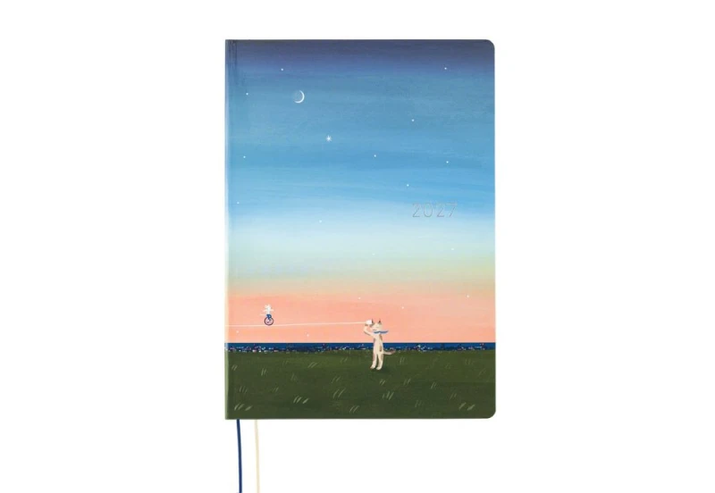 Hobonichi Techo HON A5 2027 Hiroko Kubota_ String Telephone Until the Moon is Full NOTEKA.jpg