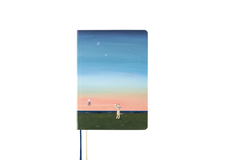 Hobonichi Techo HON A6 2026 Hiroko Kubota String Telephone Until the Moon is Full  noteka.jpg