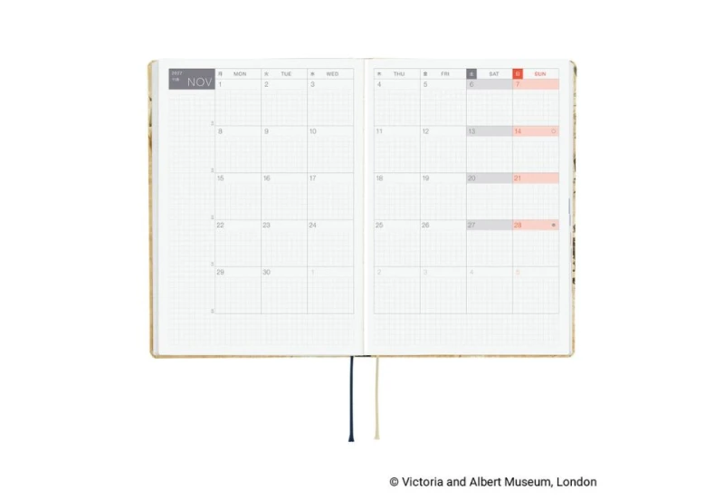 Hobonichi Techo HON 2027 V&A Series_ Vine NOTEKA (2).jpg