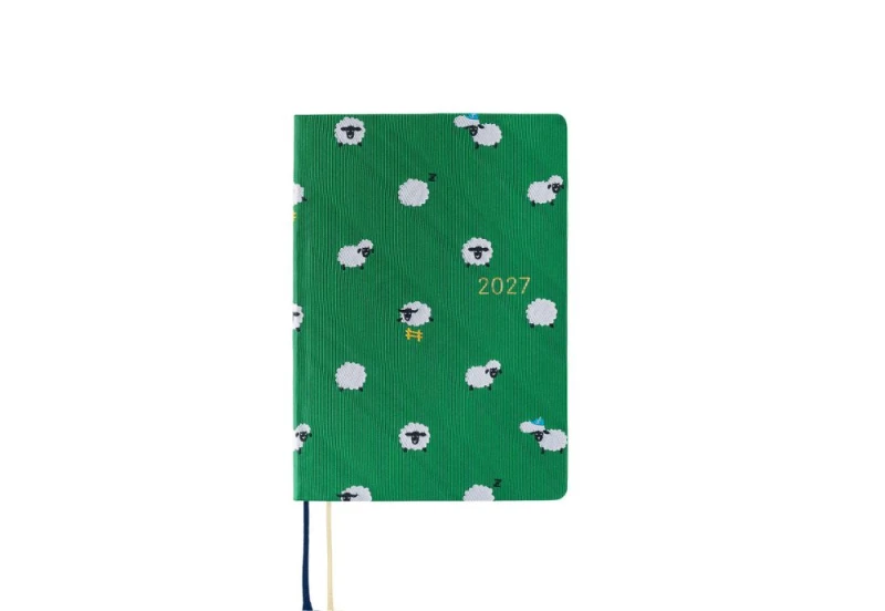 Hobonichi Techo HON A6 2026 Bow & Tie Sheep Sheep Sheep noteka.jpg