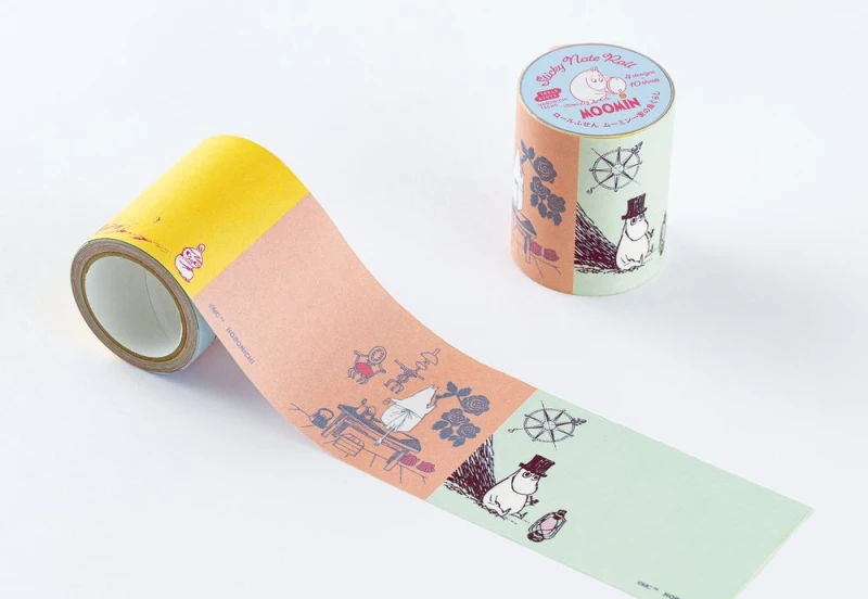 Hobonichi Techo Moomin_ Sticky Note Roll - samoprzylepne karteczki noteka (2).jpg
