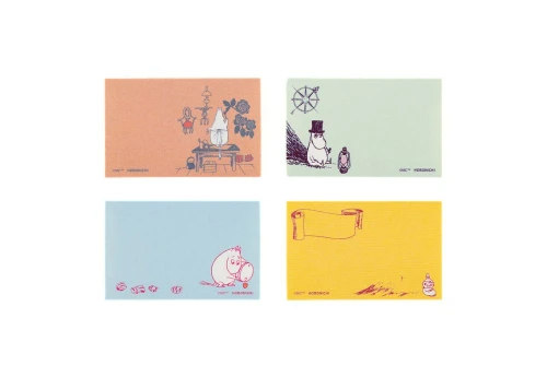 Hobonichi Techo Moomin: Sticky Note Roll (Moomin Family’s Island Life) - samoprzylepne karteczki