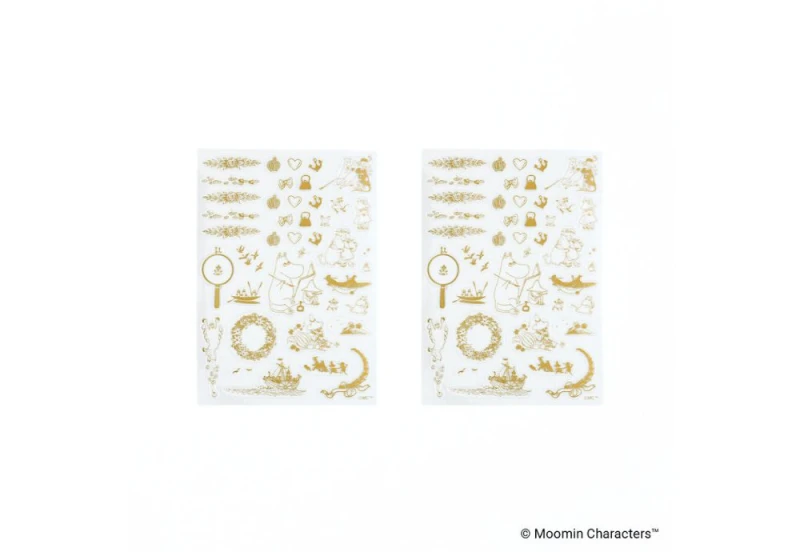 Hobonichi Techo Moomin_ Foil-Stamped Clear Stickers noteka (2).jpg