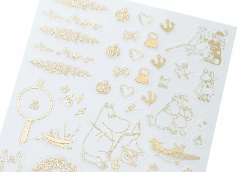 Hobonichi Techo Moomin_ Foil-Stamped Clear Stickers noteka (3).jpg