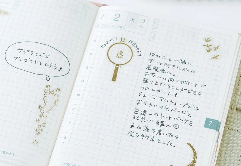 Hobonichi Techo Moomin_ Foil-Stamped Clear Stickers noteka (5).jpg