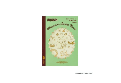 Hobonichi Techo Foil-Stamped Clear Stickers Moomin - zestaw przezroczystych naklejek
