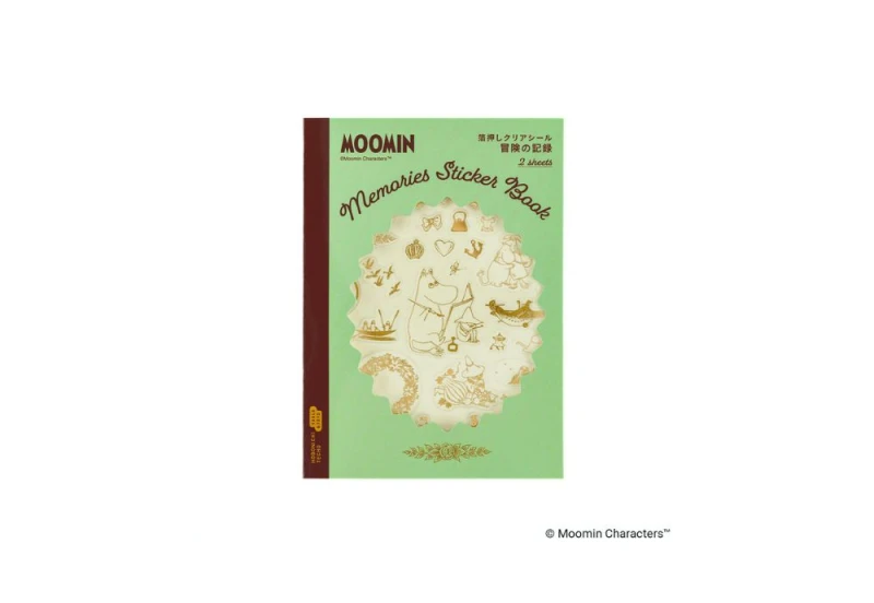 Hobonichi Techo Moomin_ Foil-Stamped Clear Stickers noteka.jpg
