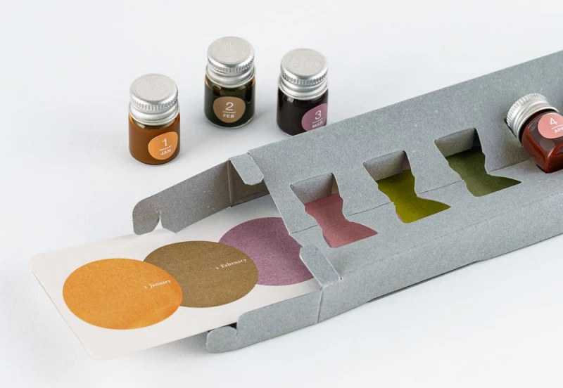 Hobonichi Techo Kakimori Ink Set Jul-Dec Tsuki No iro.jpg