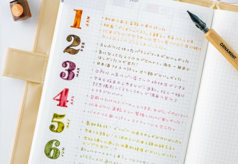 Hobonichi Techo Kakimori Ink Set Jan-Jun Tsuki No iro (5).jpg