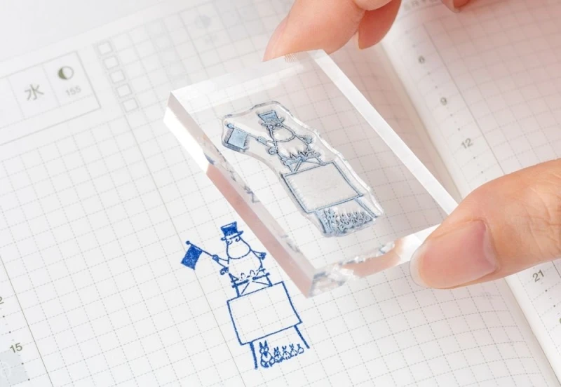 Hobonichi Clear Stamp Zestaw Przezroczystych Stempli - Moomin noteka (3).jpg