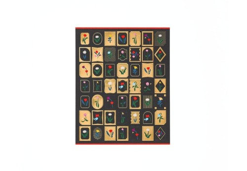 Hobonichi Techo Foil-Stamped Stickers Yoshie Watanabe Petit Bloom noteka.jpg