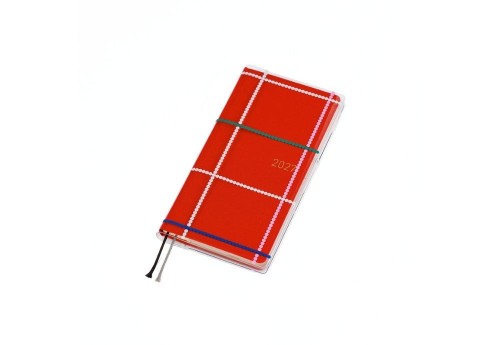 Hobonichi Techo Yoshie Watanabe_ Cover on Cover weeks (Dotted Plaid) noteka.jpg
