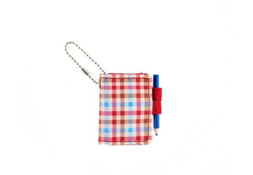 Hobonichi Techo Mini Keychain Bright Plaid - breloczek