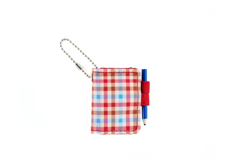 Hobonichi Techo Mini Keychain Bright Plaid - breloczek noteka.jpg
