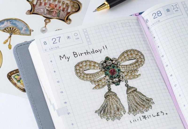Hobonichi Techo V&A Series_ Almost Actual-Size Jewellery Stickers noteka (2).jpg