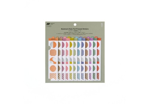 Hobonichi Techo TSUKI no IRO Bookmark-Style Foil-Pressed Stickers noteka (2).jpg
