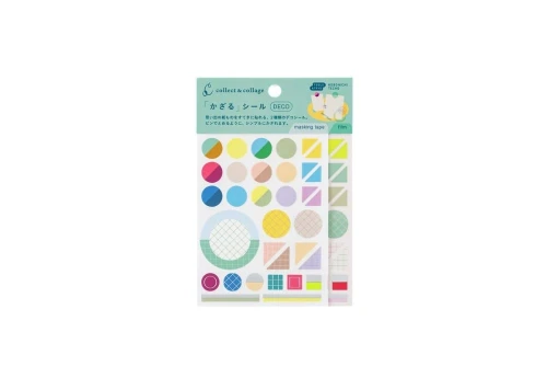 Hobonichi Techo Collect & Collage: Collage Stickers (Deco) - naklejki