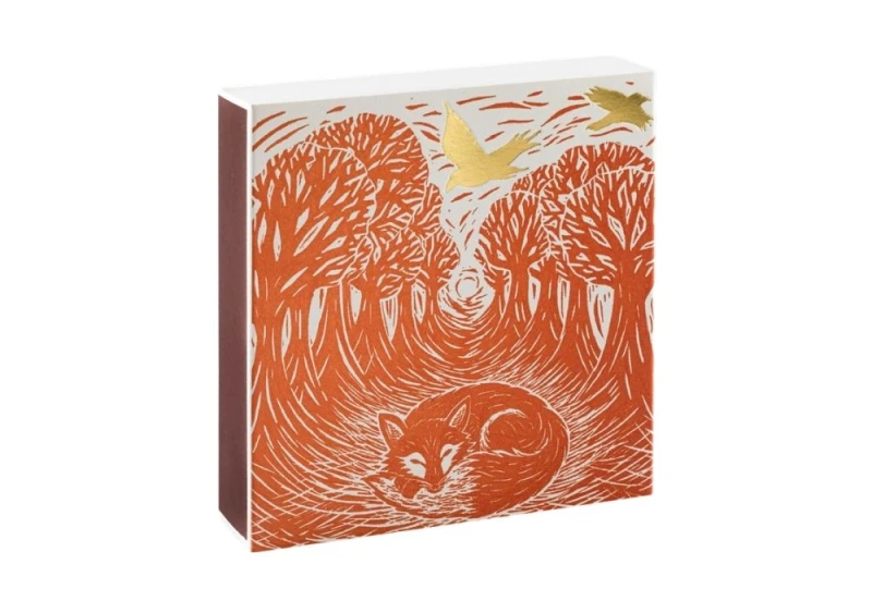 Archivist Gallery Square Matchboxes - Zapałki woodland fox noteka (2).jpg