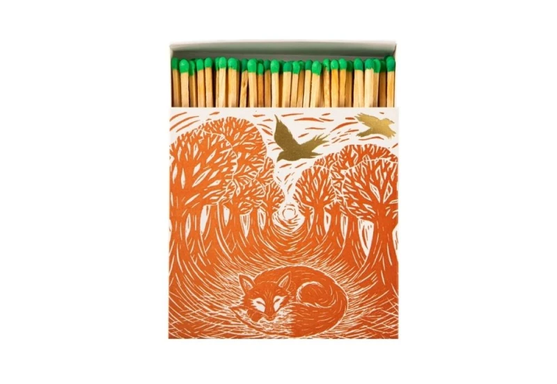 Archivist Gallery Square Matchboxes - Zapałki woodland fox noteka.jpg