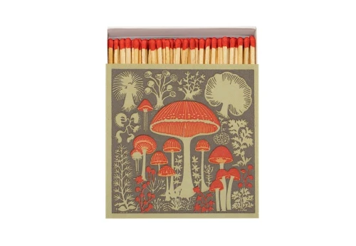Archivist Gallery Square Matchboxes - Zapałki Mushroom Matches