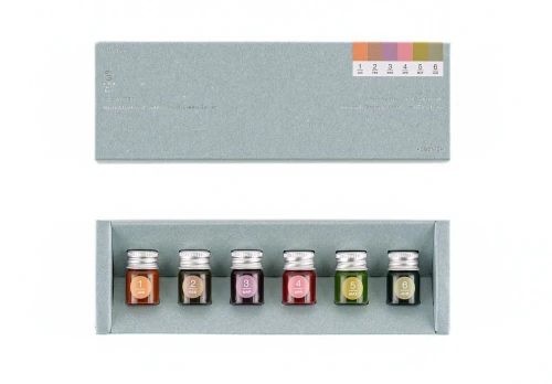 Kakimori x TSUKI no IRO: Mini Ink Bottle Set Jan-June -zestaw atramentów pigmentowych Hobonichi Techo