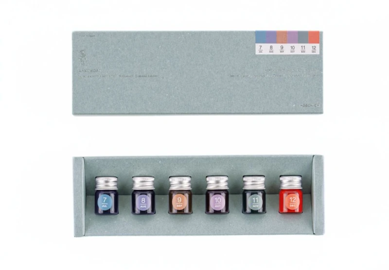 Hobonichi Techo Kakimori Ink Set Jul-Dec Tsuki No iro (2).jpg