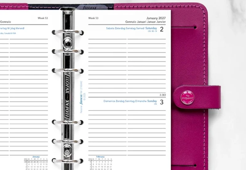 Filofax - Kalendarz 2027 Wkład Personal Dzienny Classic - strona na dzień (8am - 8pm) (2).jpg