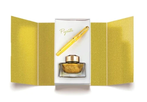 Pelikan M200 Classic Pyrite - Zestaw: pióro wieczne i atrament - edycja limitowana 2026