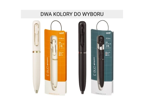 Uni-ball Uni One 3 Gift Version - długopis / multipen 3-kolorowy
