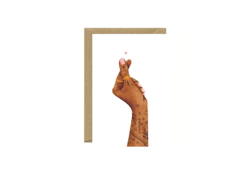 All The Ways To Say Kartka Finger heart