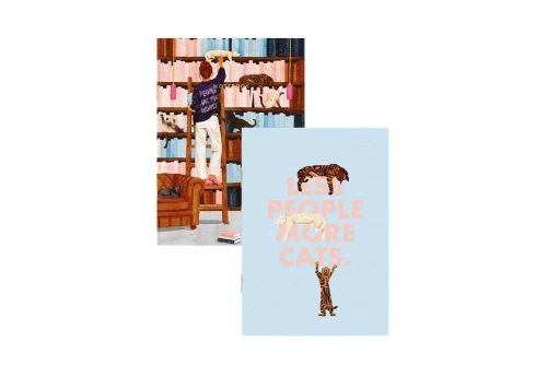 All the ways to say Notes A6 Dwupak - Duo Less people More cats