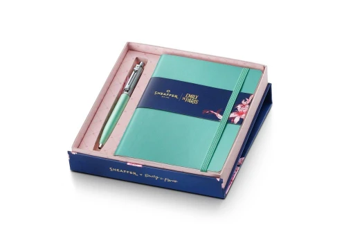 Sheaffer Sentinel Emily in Paris Green Chrom - zestaw: długopis i notes A6