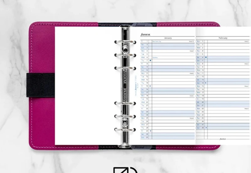 Filofax - Kalendarz 2027 Wkład Personal Rozkładany noteka (3).jpg