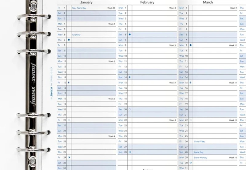 Filofax - Kalendarz 2027 Wkład A5 Rozkładany noteka (2).jpg