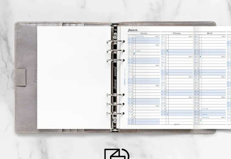 Filofax - Kalendarz 2027 Wkład A5 Rozkładany noteka (3).jpg