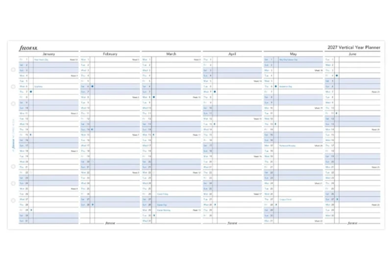 Filofax - Kalendarz 2027 Wkład A5 Rozkładany noteka (4).jpg
