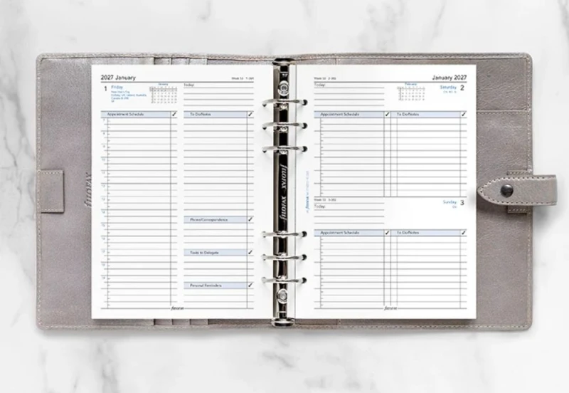 Filofax - Kalendarz 2027 Wkład A5 One Day On A Page Business Diary noteka (3).jpg