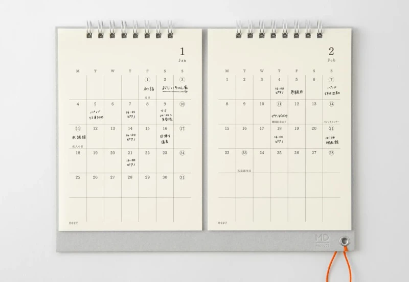 MD Paper Calendar - Kalendarz Miesięczny Biurkowy TWIN 2027 NOTEKA (3).jpg