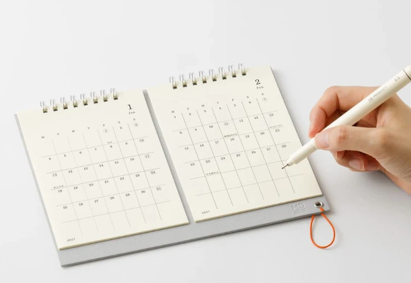 MD Paper Calendar - Kalendarz Miesięczny Biurkowy TWIN 2027 NOTEKA (4).jpg