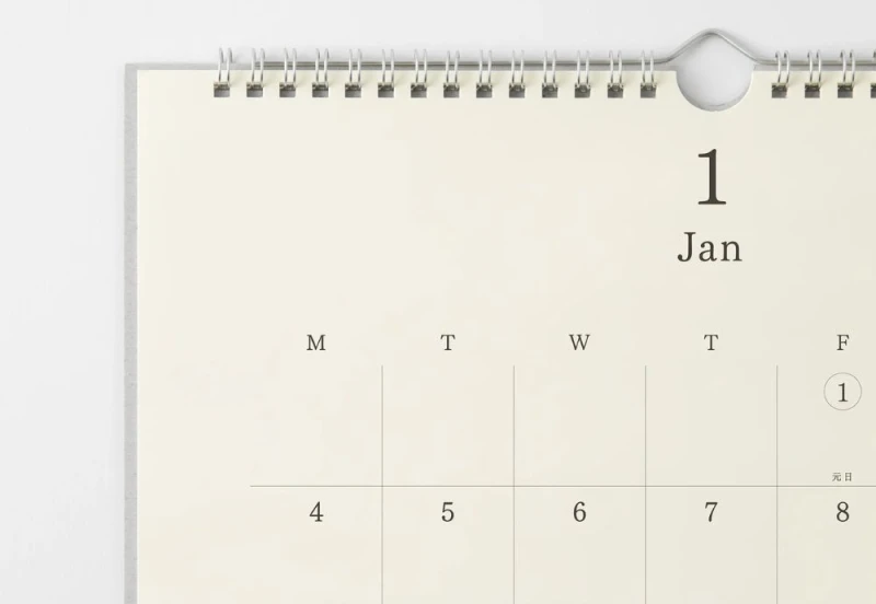 MD Paper Wall Calendar - Kalendarz ścienny 2027 + ołówek NOTEKA (2).jpg