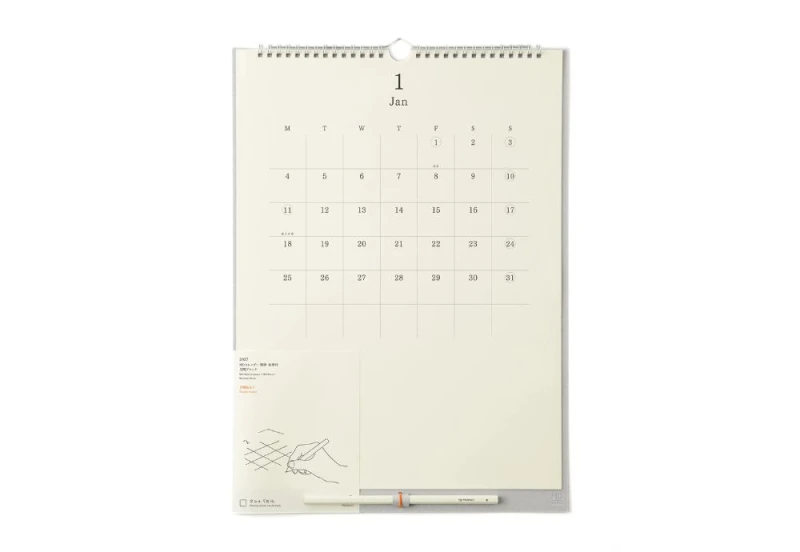 MD Paper Wall Calendar - Kalendarz ścienny 2027 + ołówek NOTEKA (5).jpg